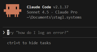 Claude Code Terminal Screenshot